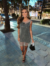 Load image into Gallery viewer, Prada rhinestone dress
